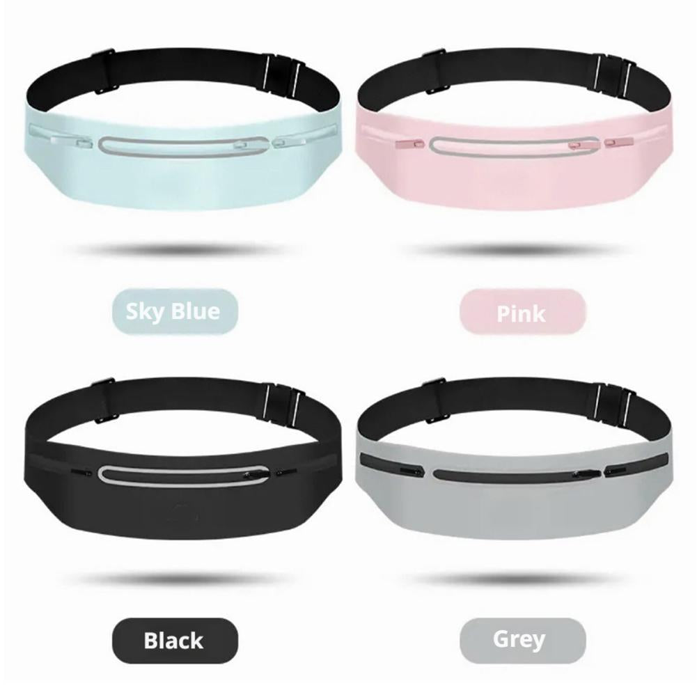 Slim Running Belt Waist Bag SOLA 4 Colors BlackGreyBluePink