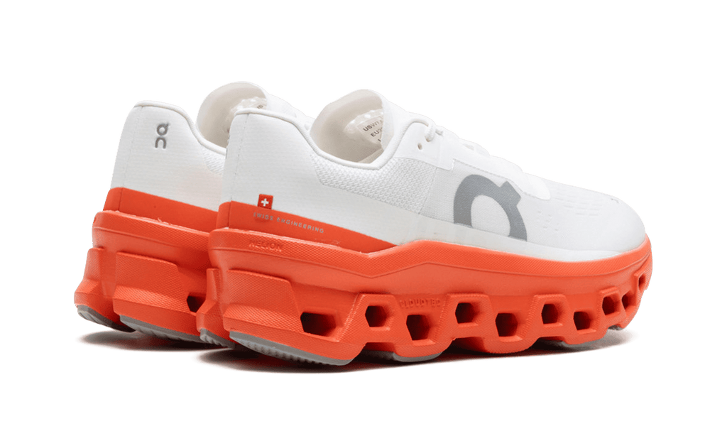 ON RUNNING WOMENS On Cloudmonster 2 Womens "White Flame" 61.97724 61.97724 from Stadium Goods
