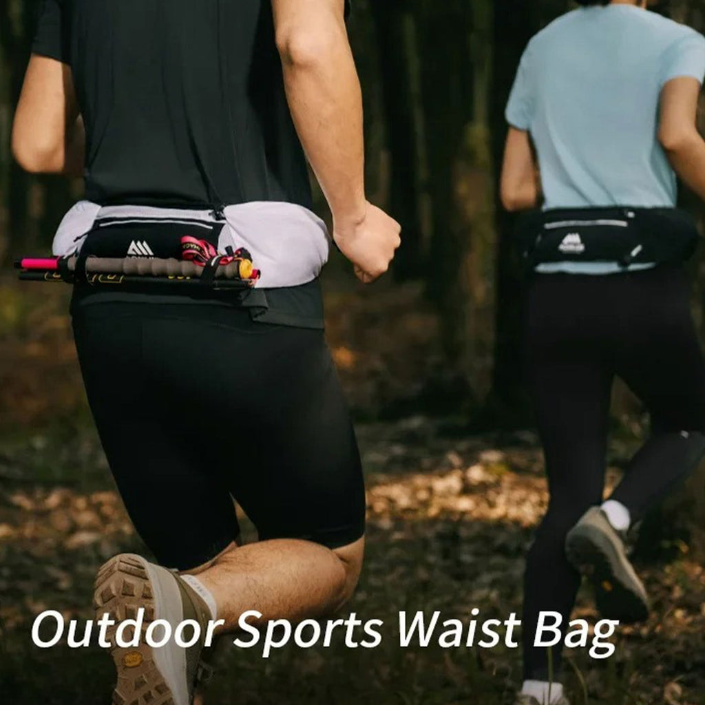 AONIJIE Running Waist Pack, 125g Lightweight Fitness Belt Bag with 500ml Soft Flask, Bounce-Free Workout Hydration Belt for Men & Women, Model W8138