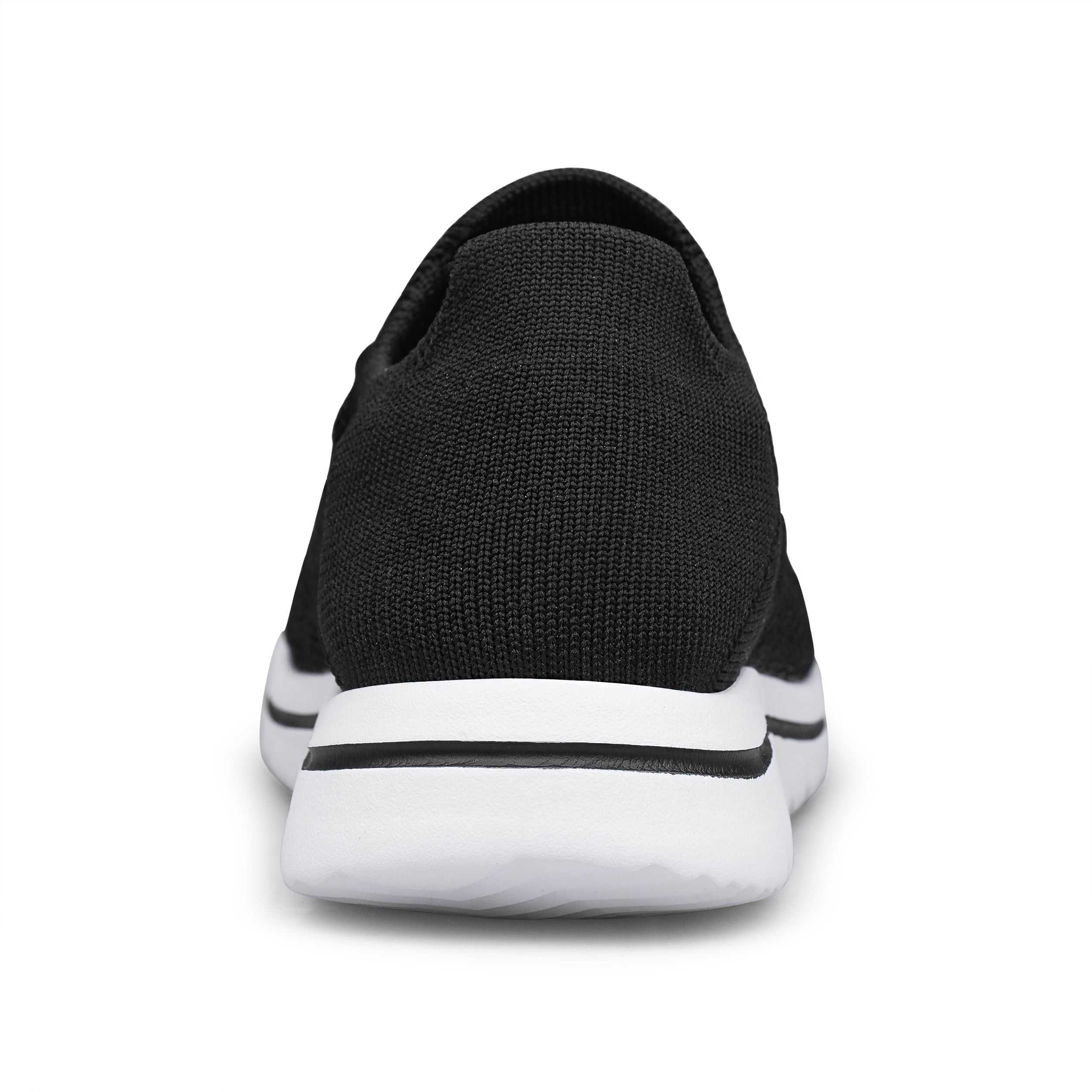 Unisex Sock Walking Shoes Wide Toe Box Slip-on Mens Running Shoe Womens Lightweight Casual Fashion Sneakers Black 8Women/6Men