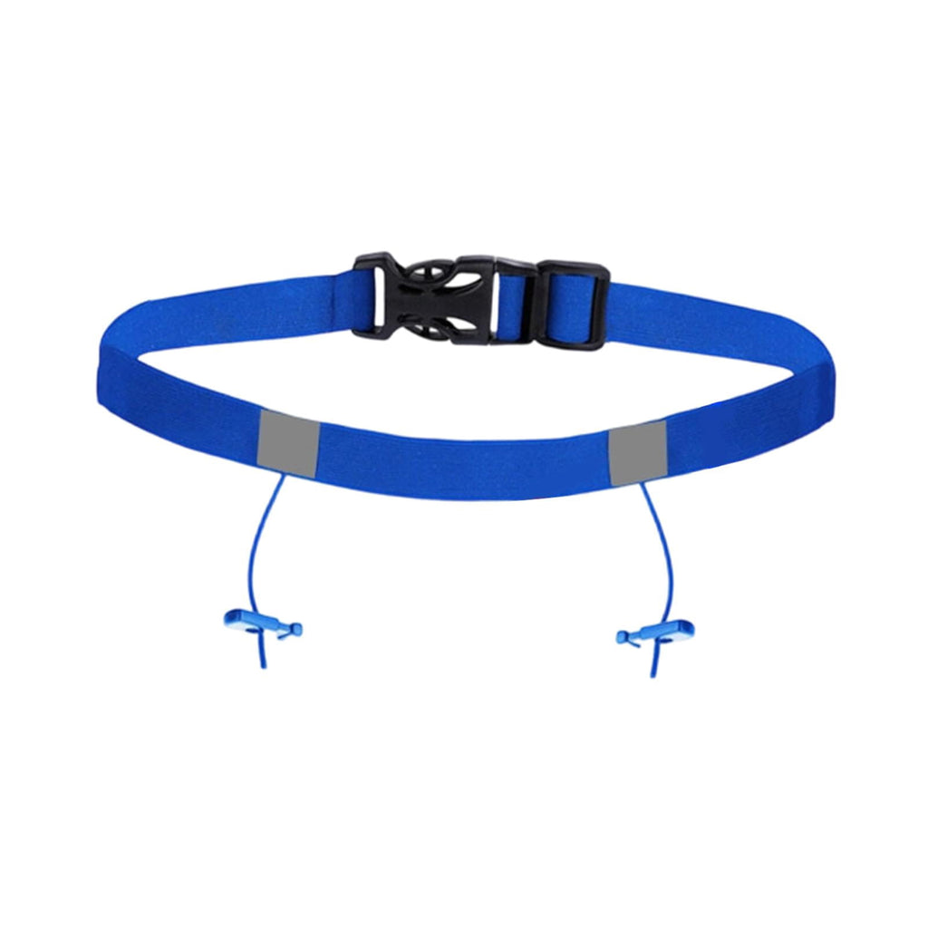 Axioma Adjustable Race Number Belt Elastic Triathlon Running Belt Lightweight Accessory blue