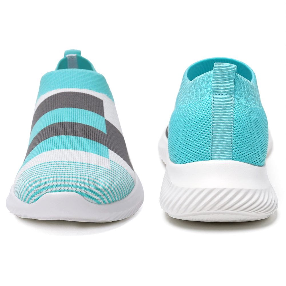 Ablanczoom Womens Sneakers Running Shoes Slip-on Fitness Sports Walking Tennis Flats