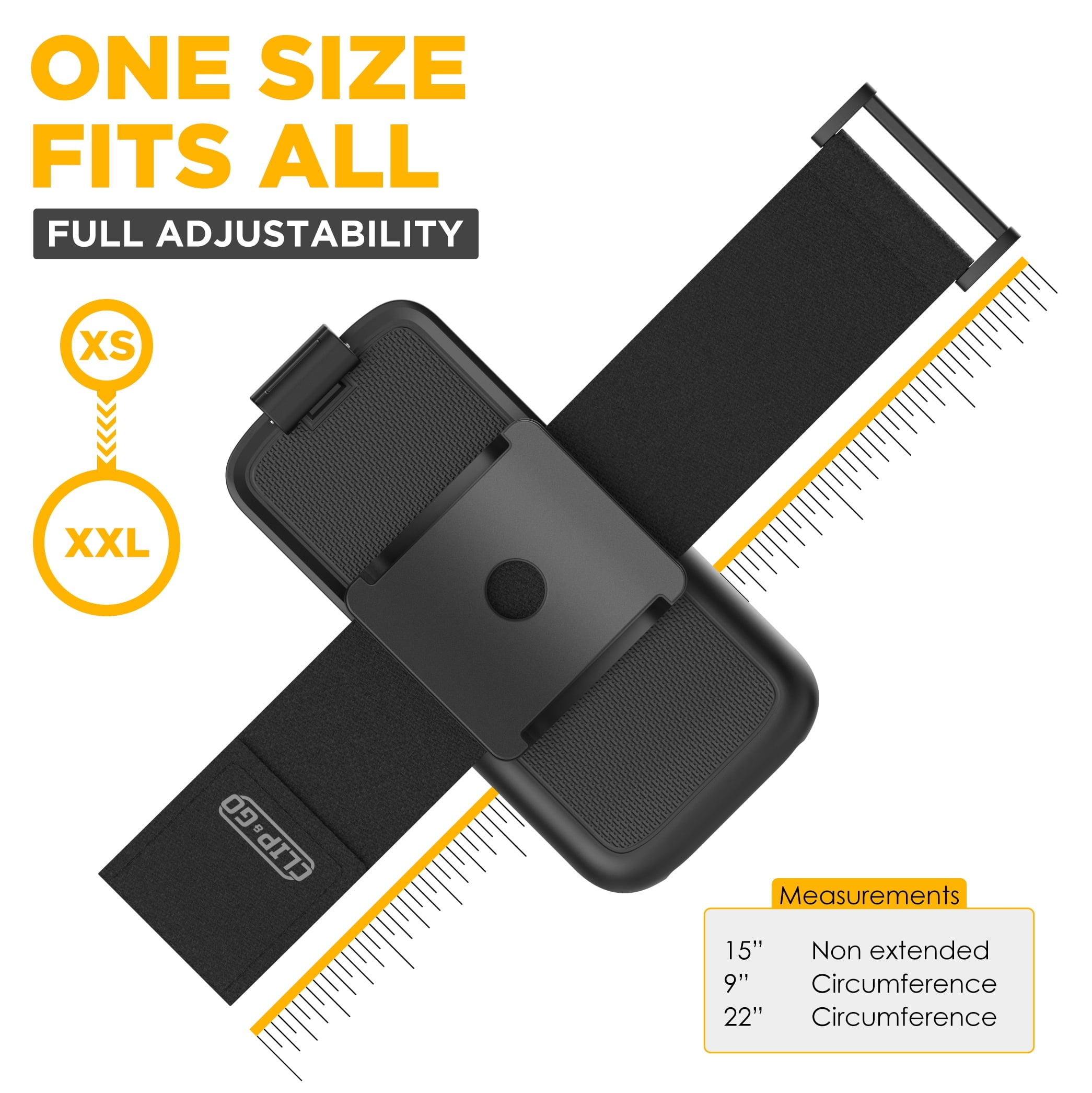 Encased Galaxy S10e Armband for Running, Gym Workouts & Exercise - Fully Adjustable Arm Strap Holder with Clear Phone Case (Samsung S10e) (Sweat and Water Resistant Band)