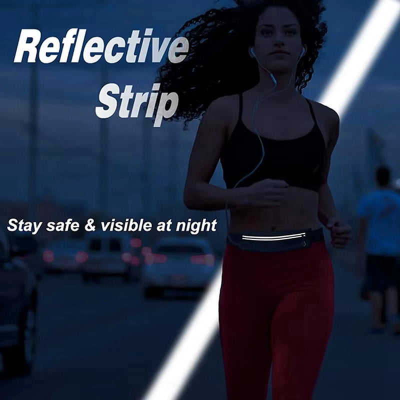 Running Belt Fanny Pack, Slim Runners Waist Pack, Reflective Running Gear Accessories for Exercise Marathon Jogging