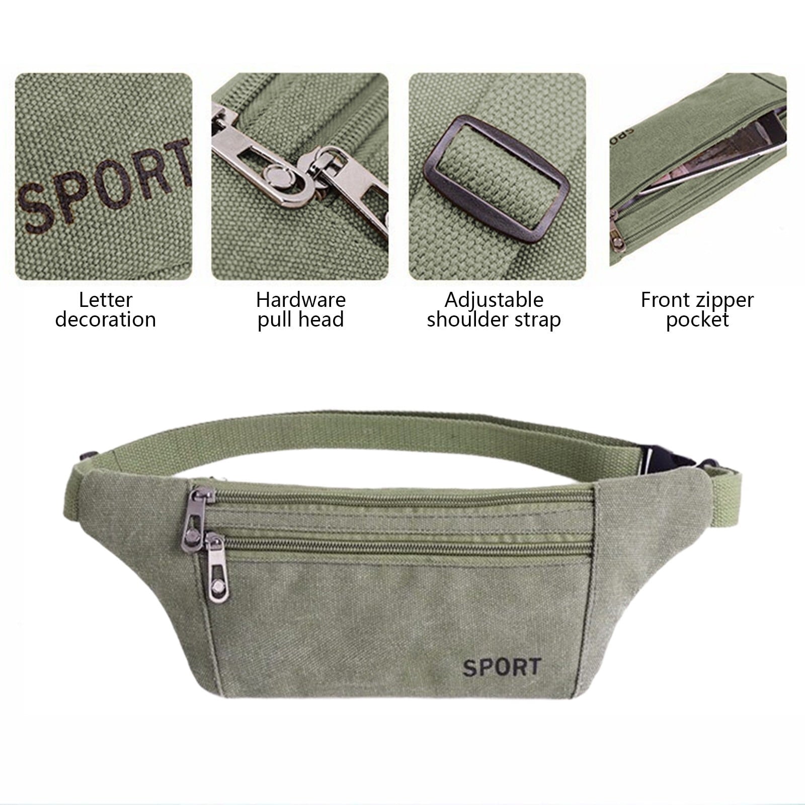 Seyotauo Slim Running Belt Fanny Pack for Men Women, Running Phone Holder Runners Pouch Waist Pack for Travel Running Hiking Workout Dog Walking Outdoors Sport Fishing Accessories