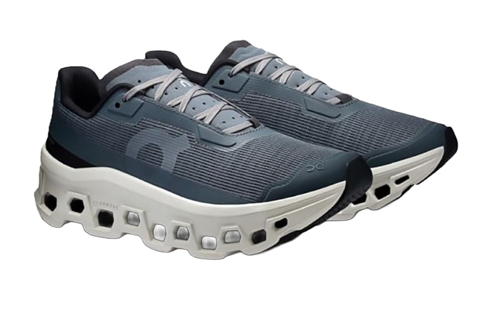 On Women's Cloudmonster Void Running Shoes Sneakers (Stone/Glacier, Size 8 US)
