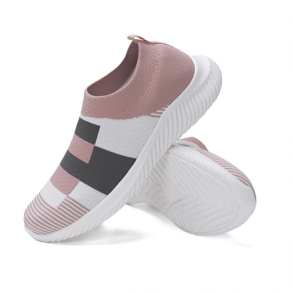 Ablanczoom Womens Sneakers Running Shoes Slip-on Fitness Sports Walking Tennis Flats