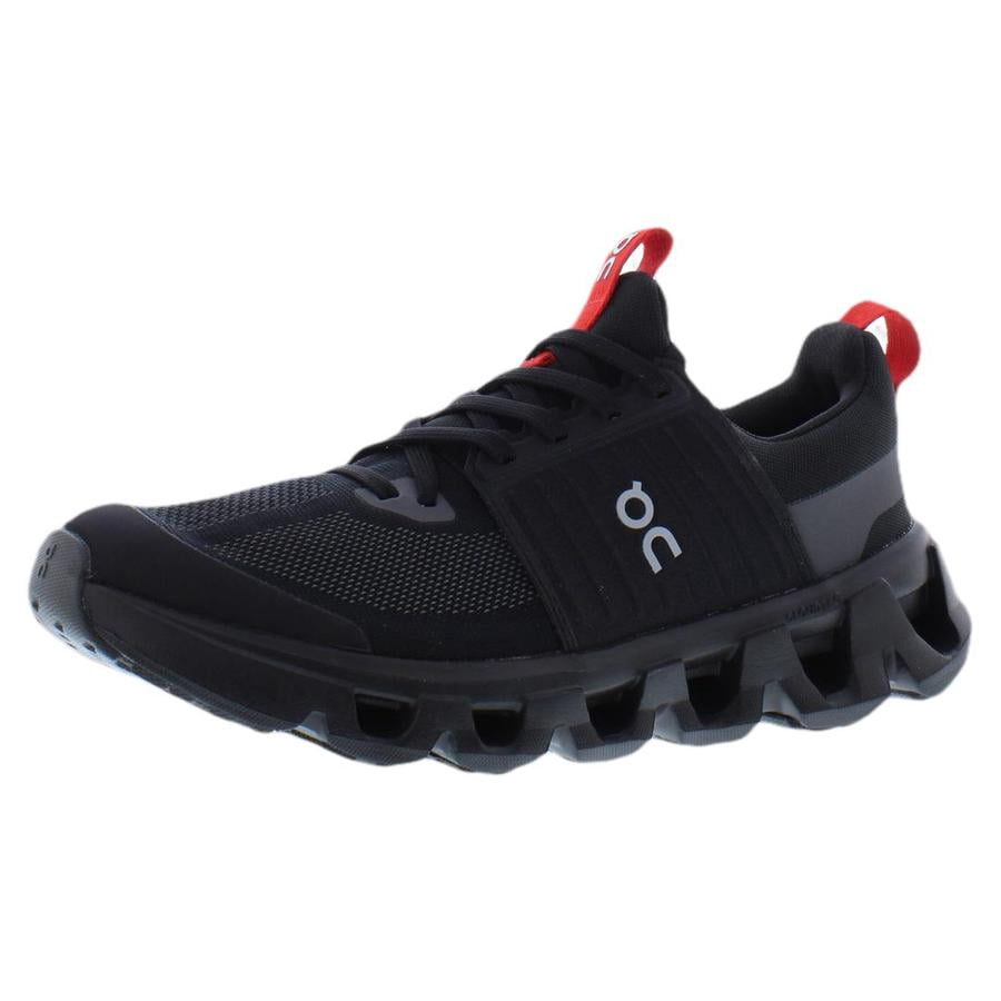 ON Cloudswift GS Boys Shoes Size 4.5, Color: Black/Red
