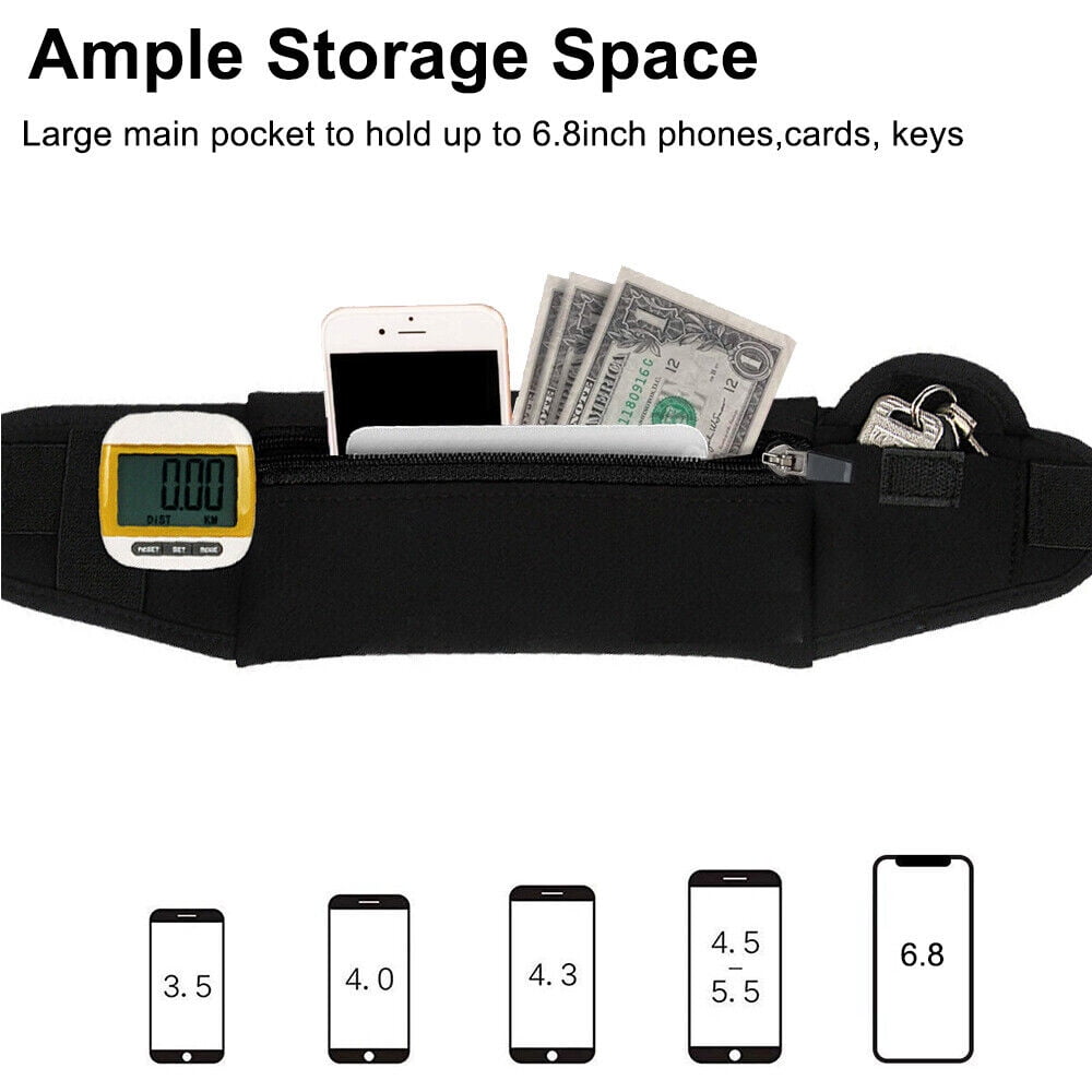 Running Waist Bag Fanny Pack / Hip Pack Pouch, Running Belt Jogging Pocket for Man Women Sports, Travel, Hiking, Money, Phone Holder