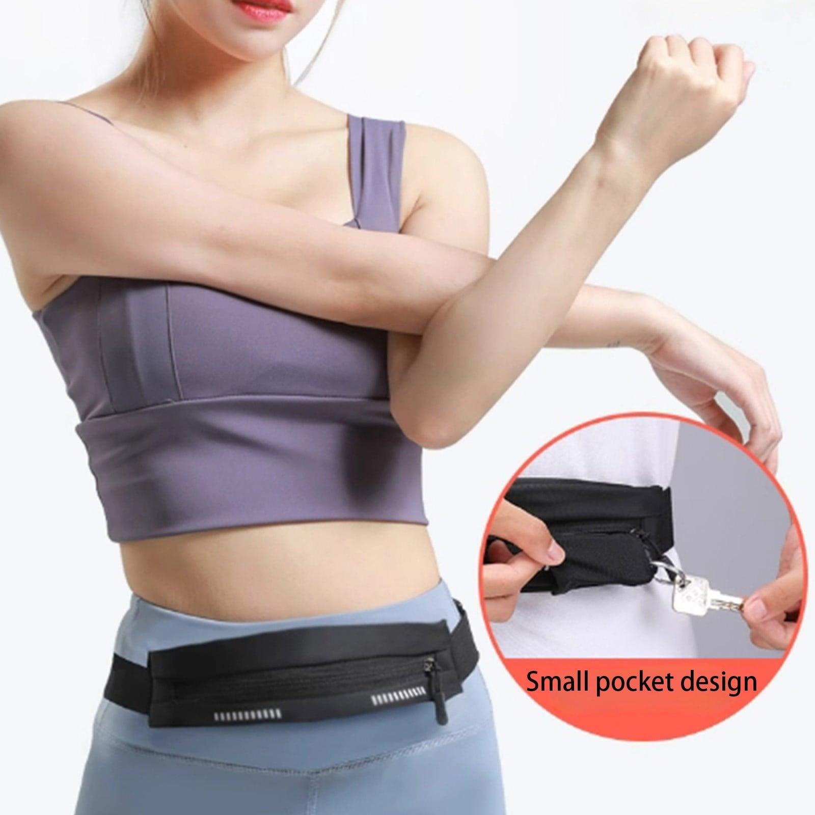 Generic Slim Running Belt,Running Waist Packs,iPhone Running Belt,Money Belt for Running Workout Jogging,Walking,Travel Money Belt Running Gift Gear Accessories