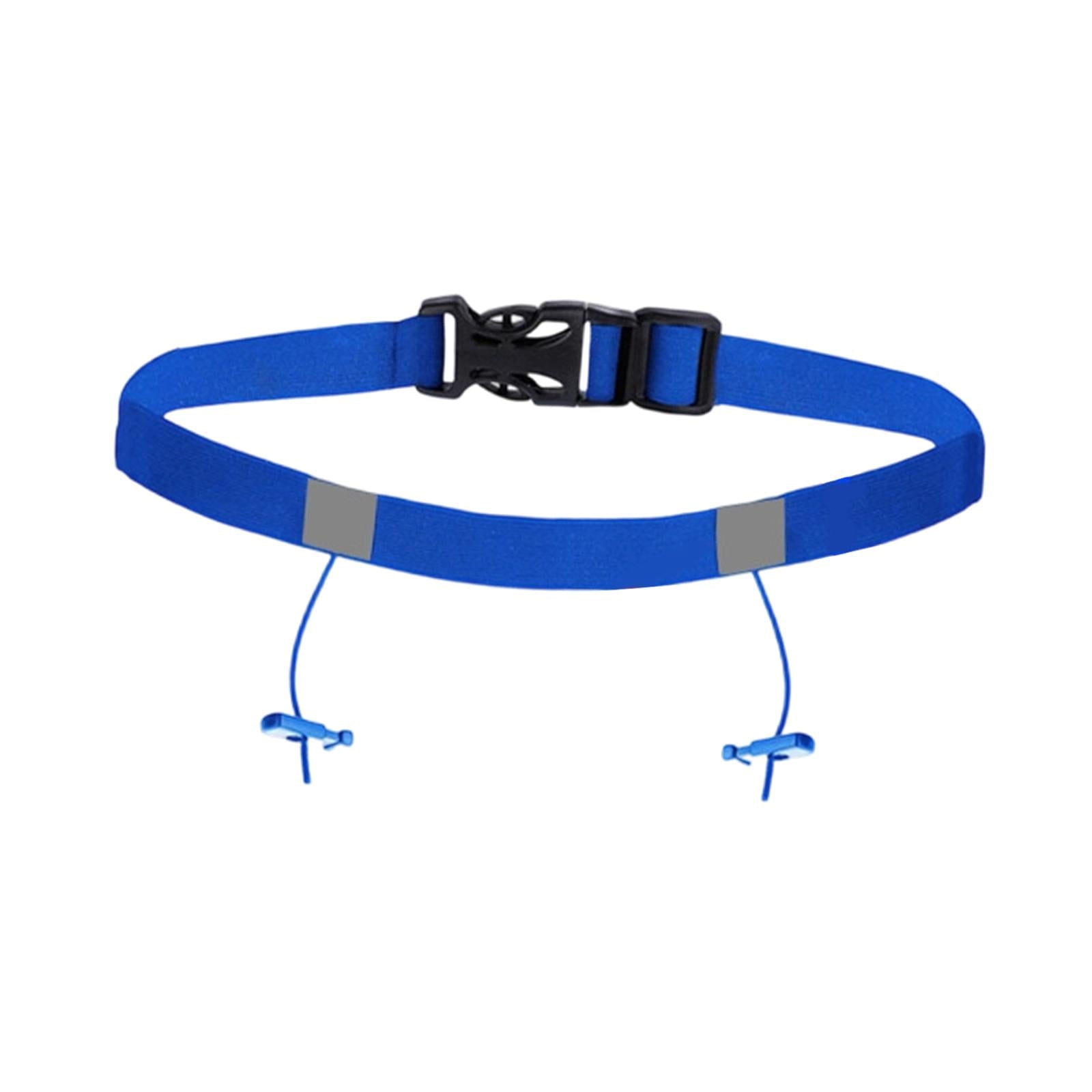 Axioma Adjustable Race Number Belt Elastic Triathlon Running Belt Lightweight Accessory blue