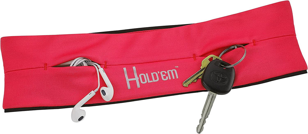 World Best Premium Hold'em Running Belt with Unique Pockets for Unisex Adult - Red