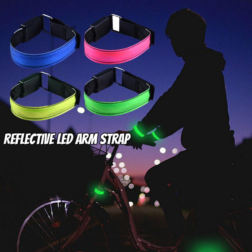 USB Charging LED Luminous Night Rning Armbands Bracelets Sports F5T7 A0Z2