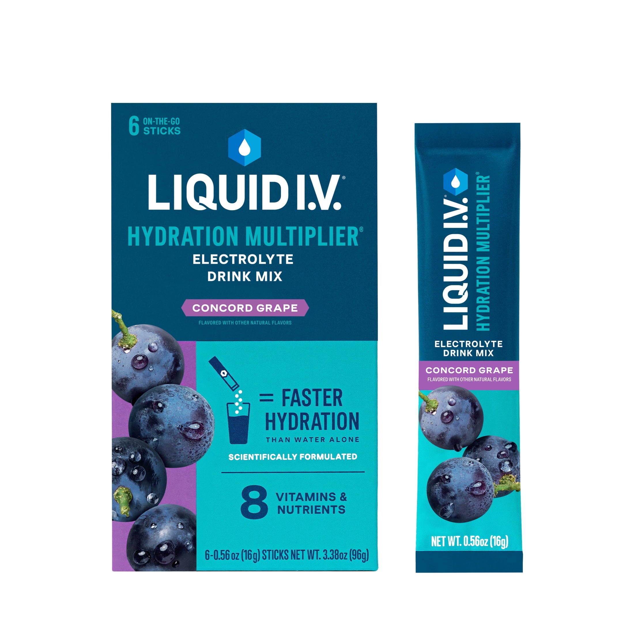 Liquid I.V.® Lemon Lime Hydration Multiplier® Powdered Electrolyte Drink Mix, 6 Count Packets