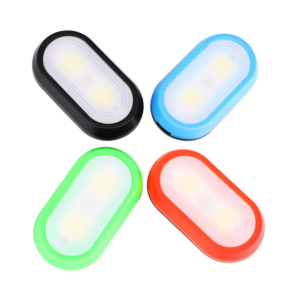 HONMEET 4Pcs Slim LED Running Light with Clip on Assorted Color for Reflective Night Run Safety