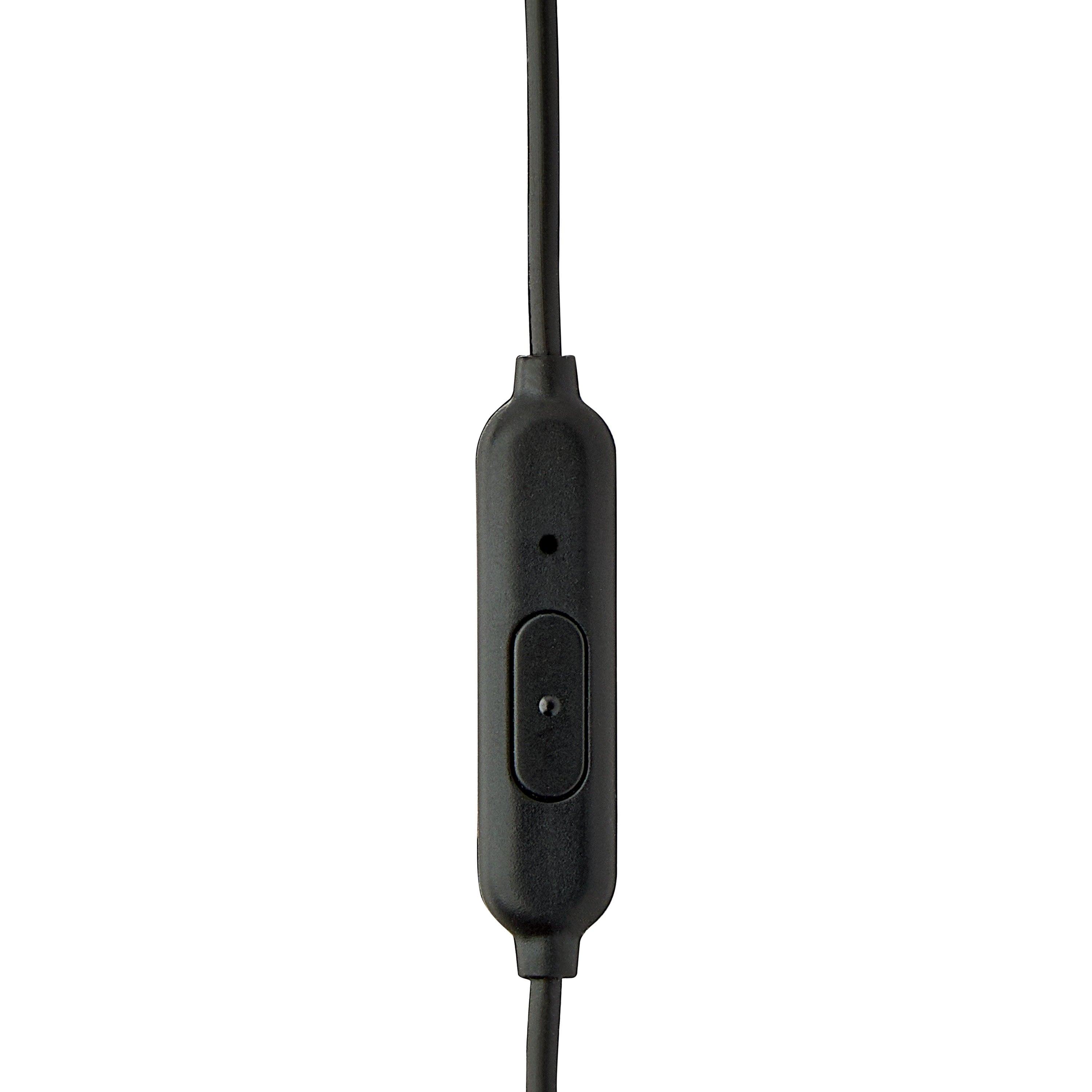 Onn Wired Earphones with Mic and 3.5mm Plug in Black - High-Quality Sound and Comfortable Silicone Ear Tips