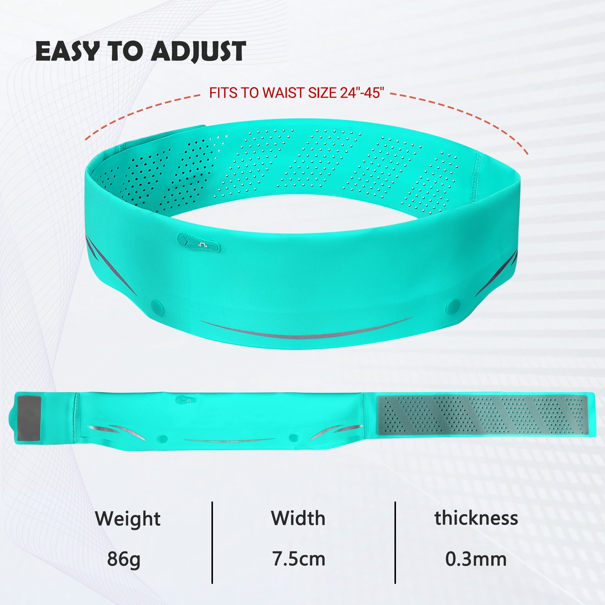 LUXMO LUXURY MOBILE Slim Running Belt Fanny Phone Holder for Running