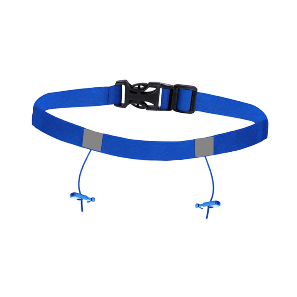 Axioma Adjustable Race Number Belt Elastic Triathlon Running Belt Lightweight Accessory blue