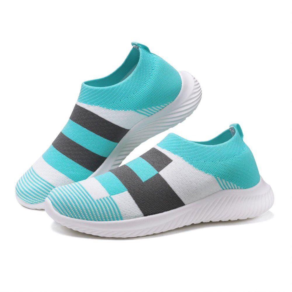 Ablanczoom Womens Sneakers Running Shoes Slip-on Fitness Sports Walking Tennis Flats