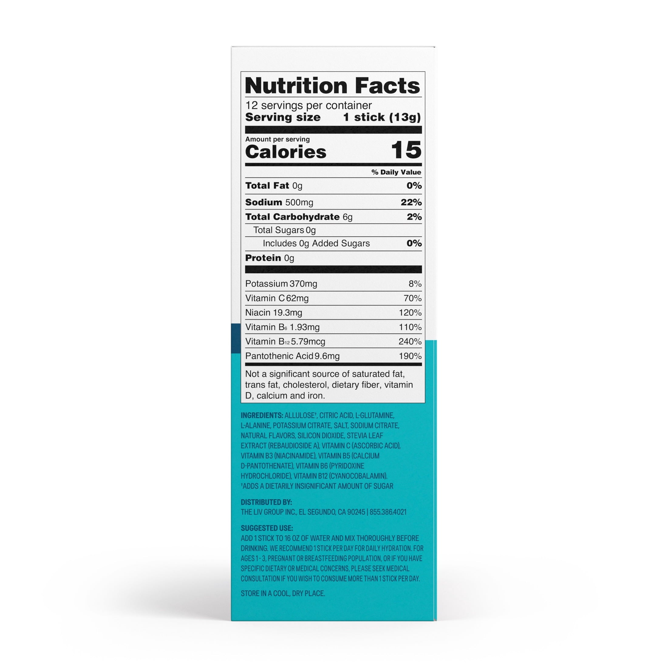 Liquid I.V.® White Peach Hydration Multiplier® Sugar-Free Electrolyte Powder Drink Mix, 6 Count Packets
