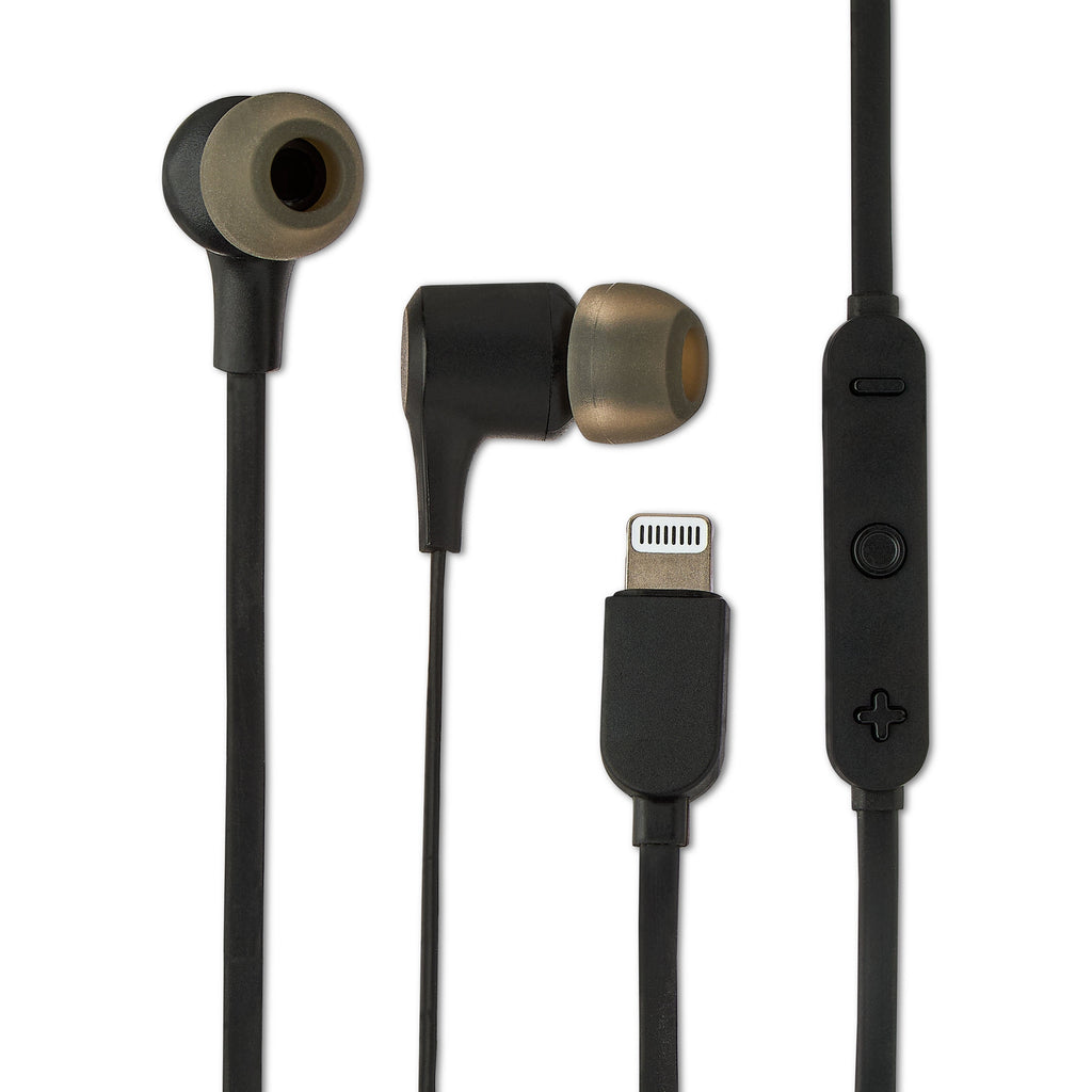 onn Earphones with Lightning Connector, Lilac