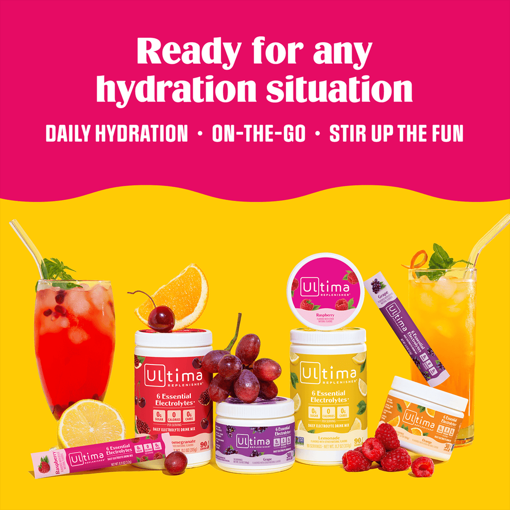 Ultima Replenisher, Electrolyte Drink Mix Packets, Sugar Free Daily Hydration Powder, Mocktini Variety Pack, 16 Count Stickpacks