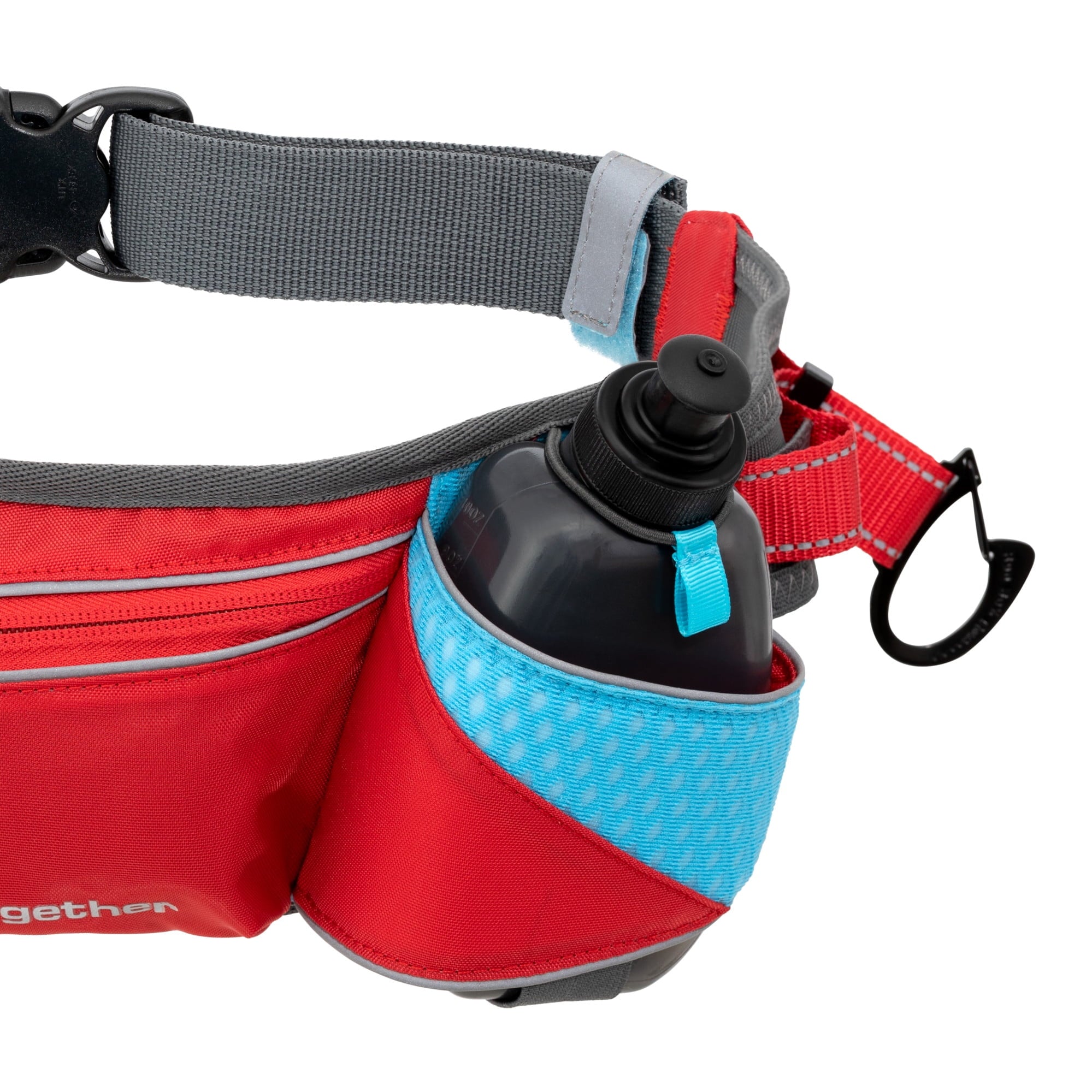 Kurgo On-Trail Running and walking Belt, Hands-Free, Reflective, Includes 10 oz Water Bottle