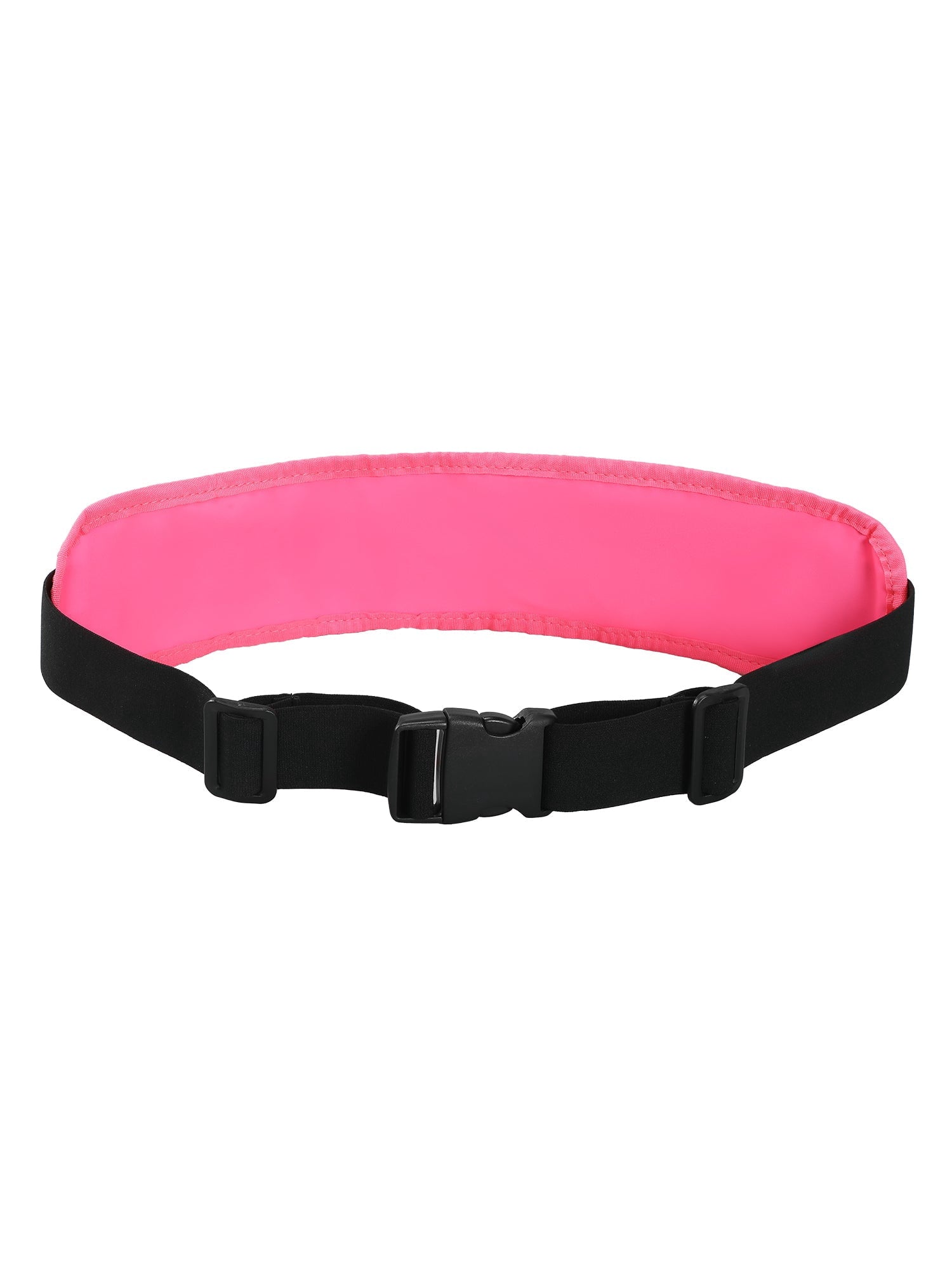 MIER Running Belt Slim Waist Pack with Bib Clips Adjustable Elastic Phone Holder for Fitness Marathon Daily Travel Black