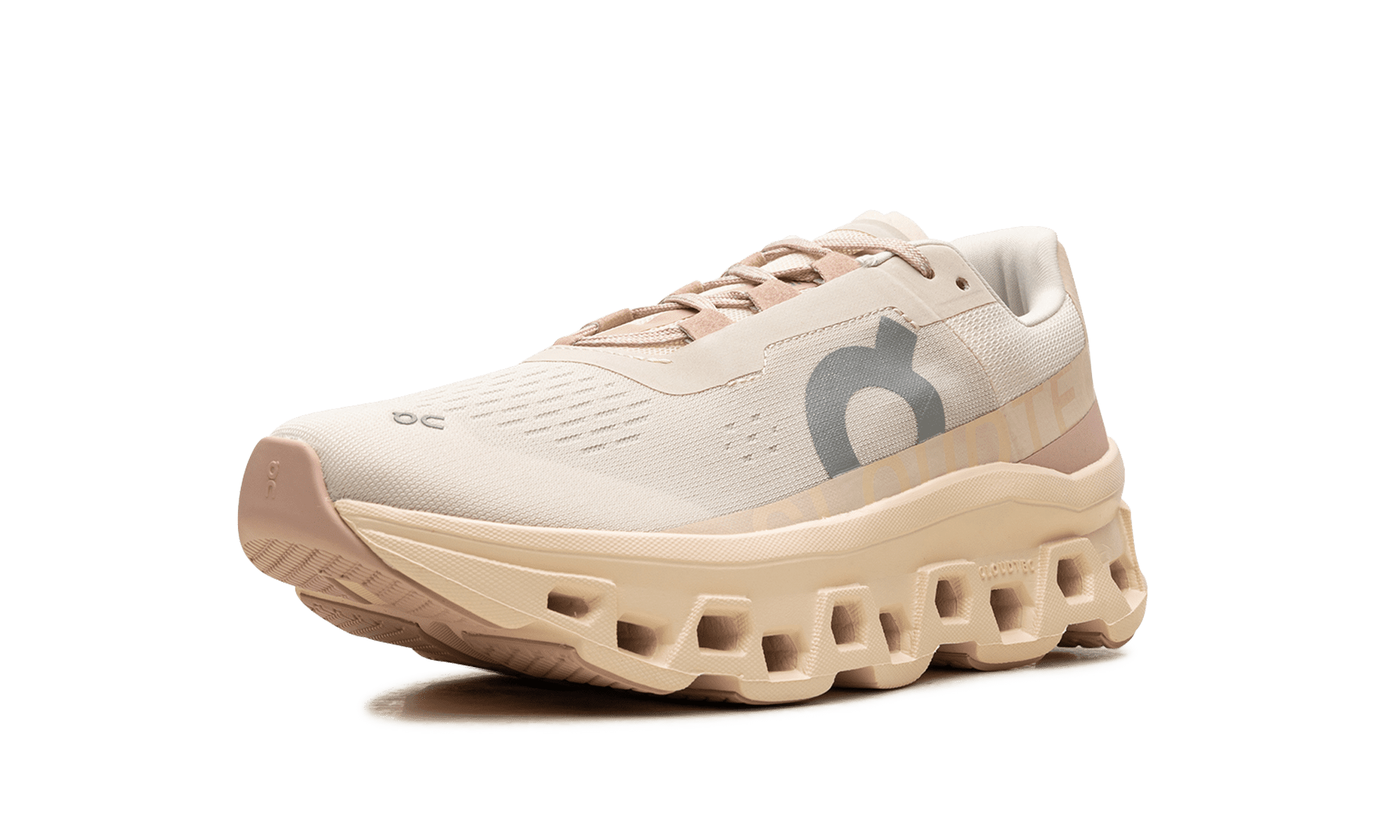ON RUNNING WOMENS Cloudmonster Womens "Moon/Fawn" 61.97785 61.97785 from Stadium Goods