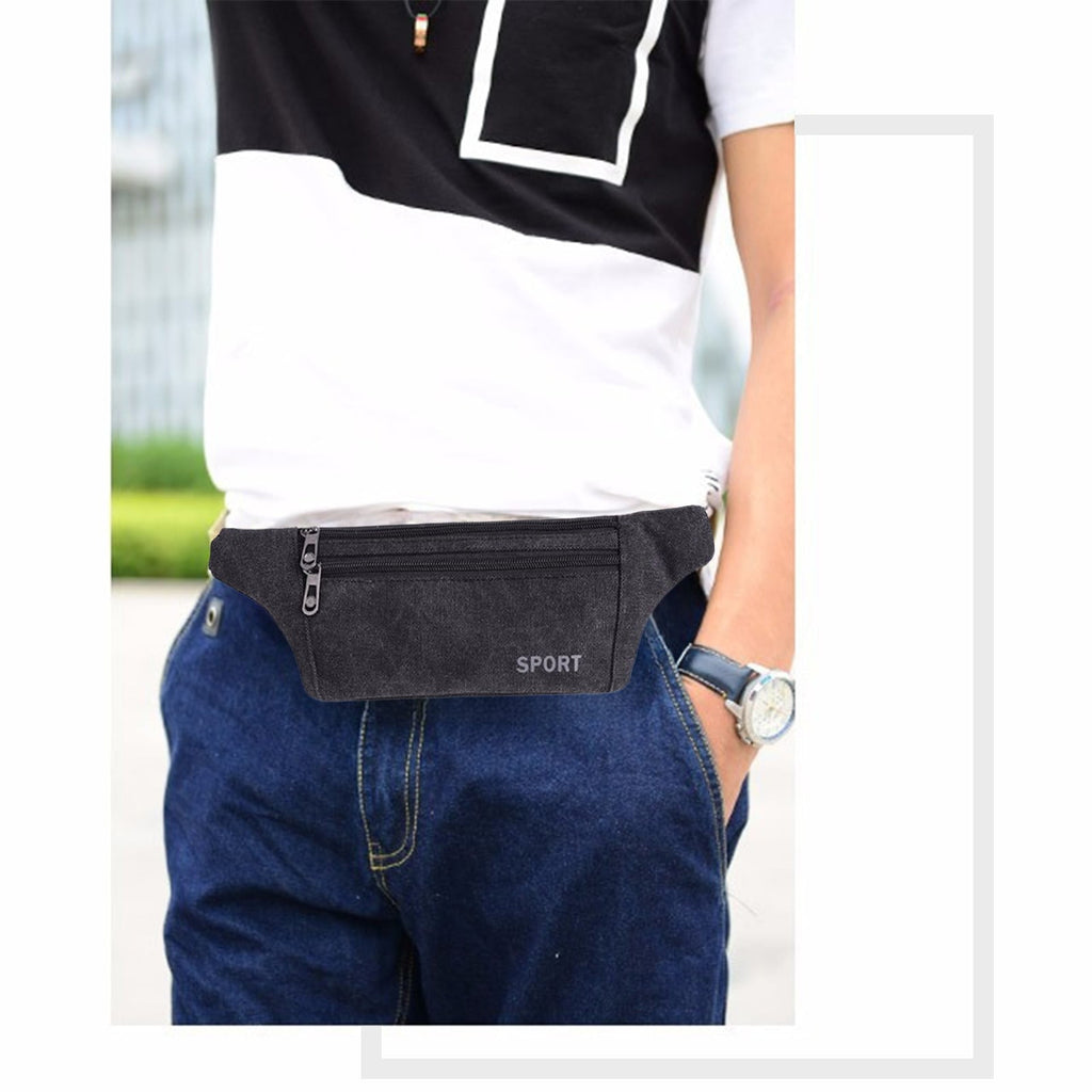 Seyotauo Slim Running Belt Fanny Pack for Men Women, Running Phone Holder Runners Pouch Waist Pack for Travel Running Hiking Workout Dog Walking Outdoors Sport Fishing Accessories