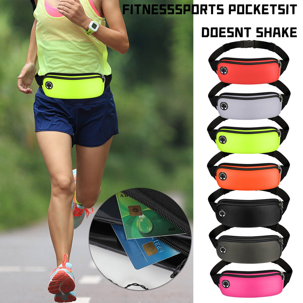 hengsof Running Belt Waist Pack Bag,Workout Gear,Gym Fitness Fanny Pack for Phone,Cell Phone Holder for Running,Jogging Pocket Belt for Women & Men,Running Accessories