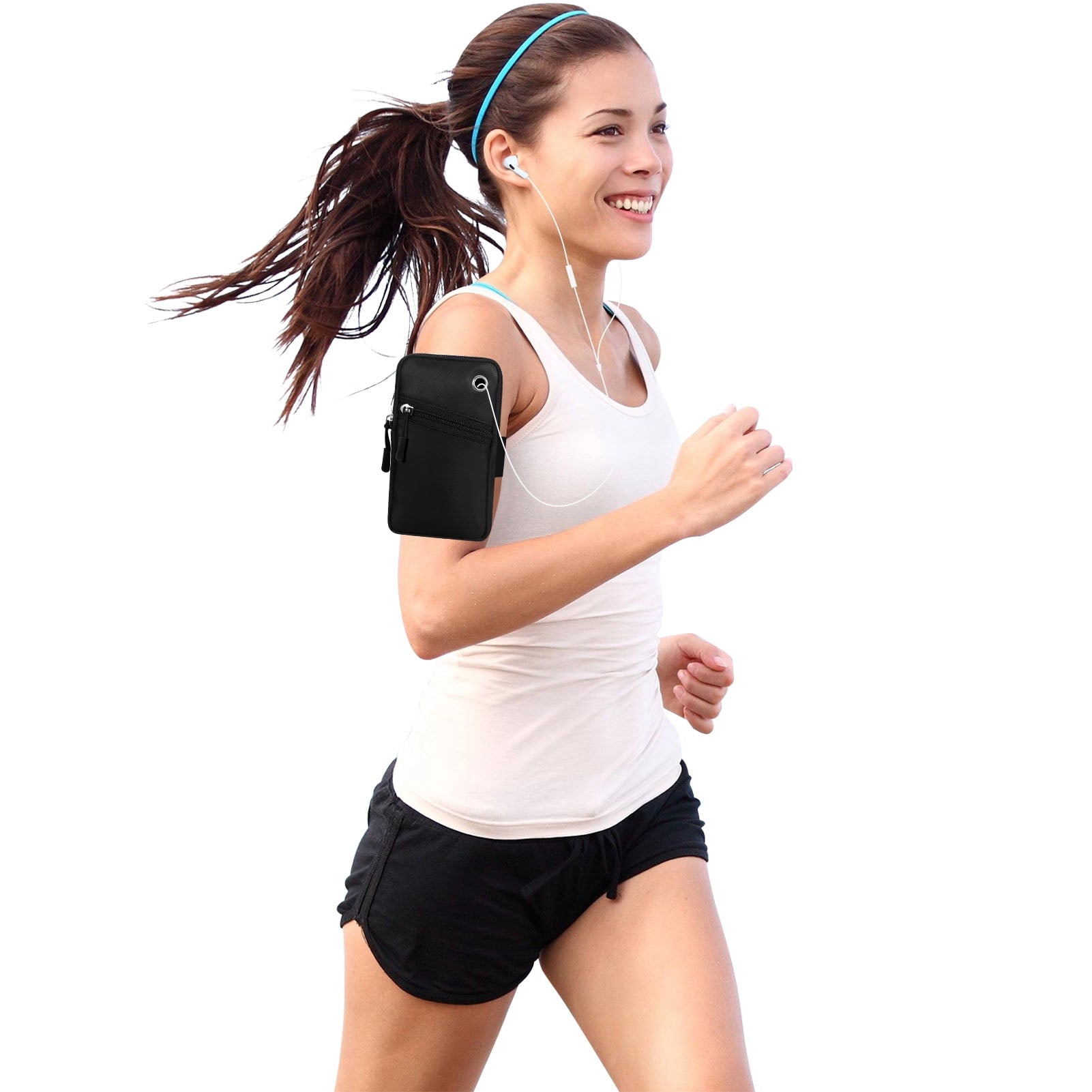 HAWEE Cell Phone Arm Bands Bag for Women Sports Running Pouch Hold Smartphone 6.28 Inches Full-screen, Colorful Flower