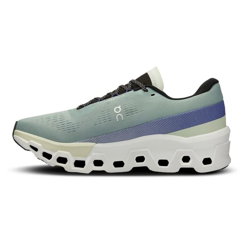 On Running Mens Cloudmonster 2 Running Shoes Trainers Green