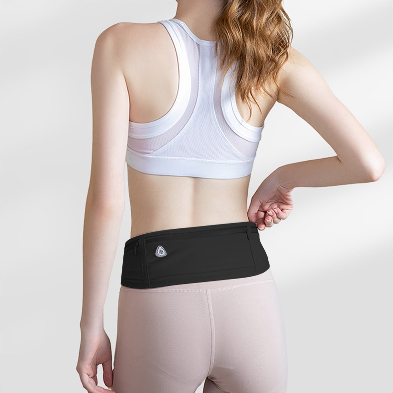 Cinvoph Running Belt Waist Pack Bag, Workout Gym Fitness Fanny Pack for Phone,Cell Phone Holder for Running,Jogging Pocket Belt for Women & Men,Running Accessories, Pink