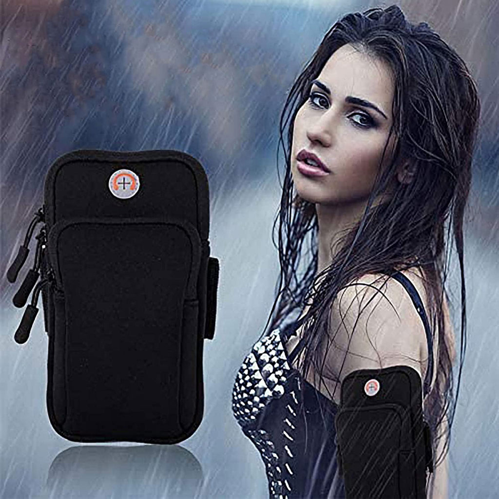 ZHANGHENG Universal 4-6.5 inch Running Armband Phone Case Holder High Quality Phone Bag Jogging Fitness Gym Arm Band Black