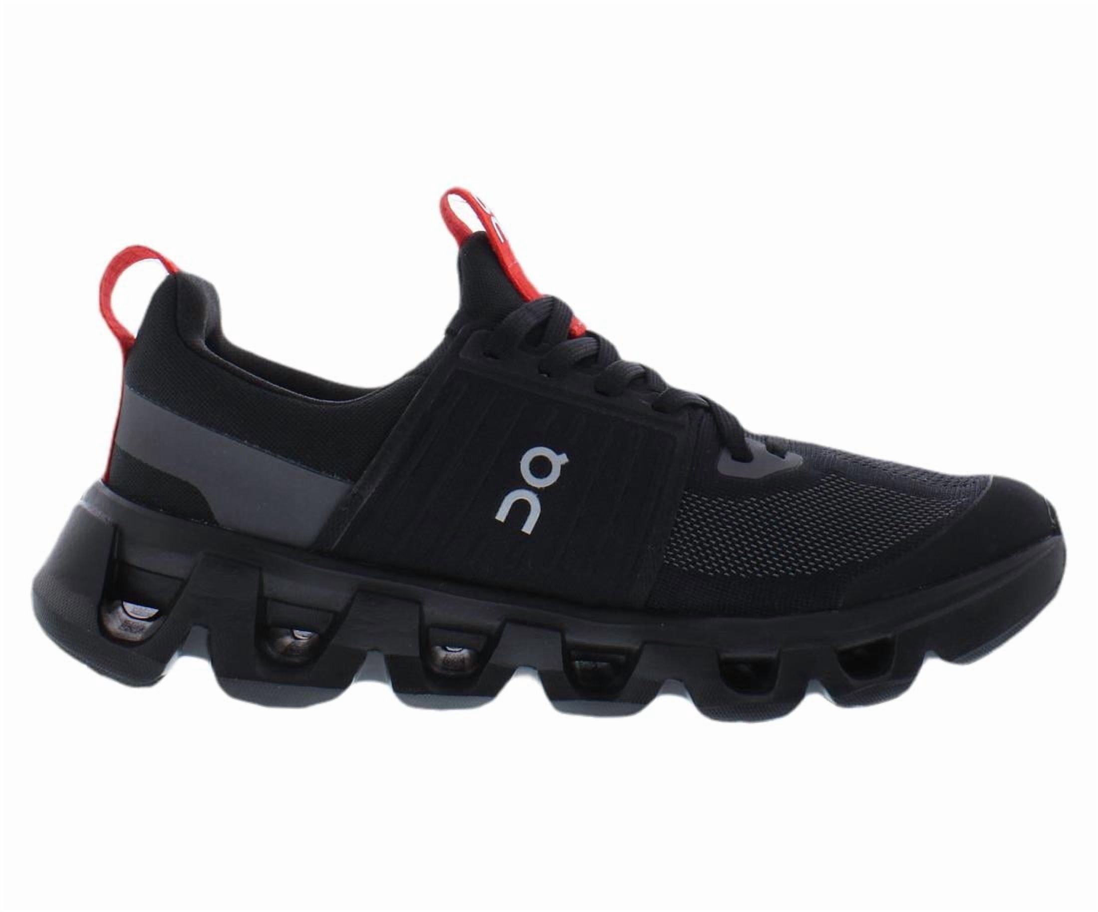 ON Cloudswift GS Boys Shoes Size 4.5, Color: Black/Red