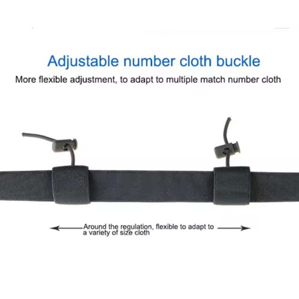 Race Number Bib Belt Cycling Adjustable Unisex Triathlon Running Bib Holder