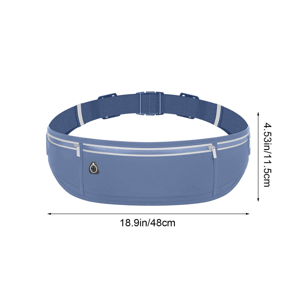 YFGEFTR Slim Running Belt, Workout Fanny Pack for Men Women, Runner Belt for Running Walking Cycling Camping Gym, Running Gear Accessories