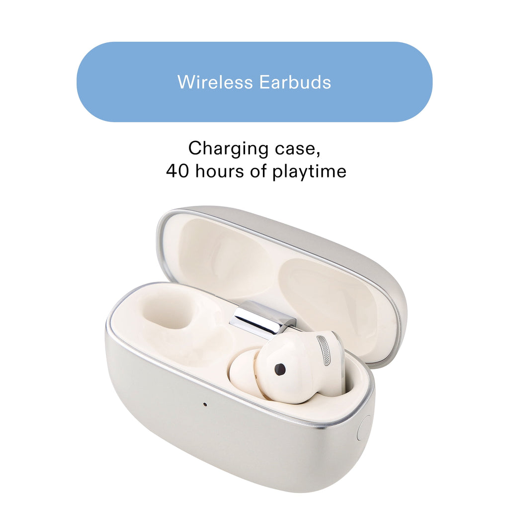 onn TuneTide Pro 2 Wireless Earbuds, Black