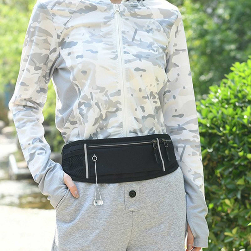 YFGEFTR Slim Running Belt for Women Men, Runners Fanny Pack Phone Holder, Runner Belt for Slim Running Walking Cycling Camping Gym, Running Gear Accessories