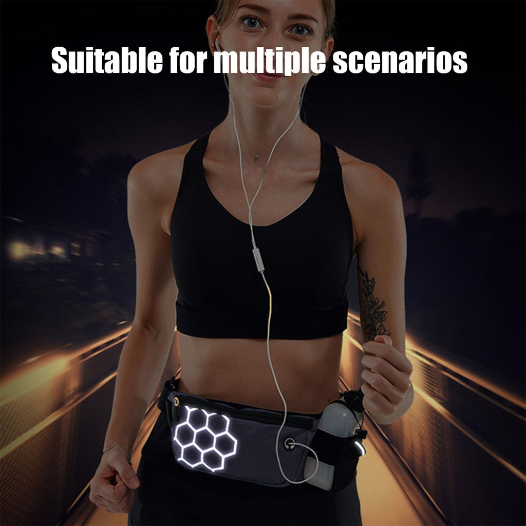 Running Waist Pack Hydration Belt Phone Holder, Lightweight Waterproof Secure Storage Marathon Gear, for Running Jogging Hiking Fitness Outdoor Training