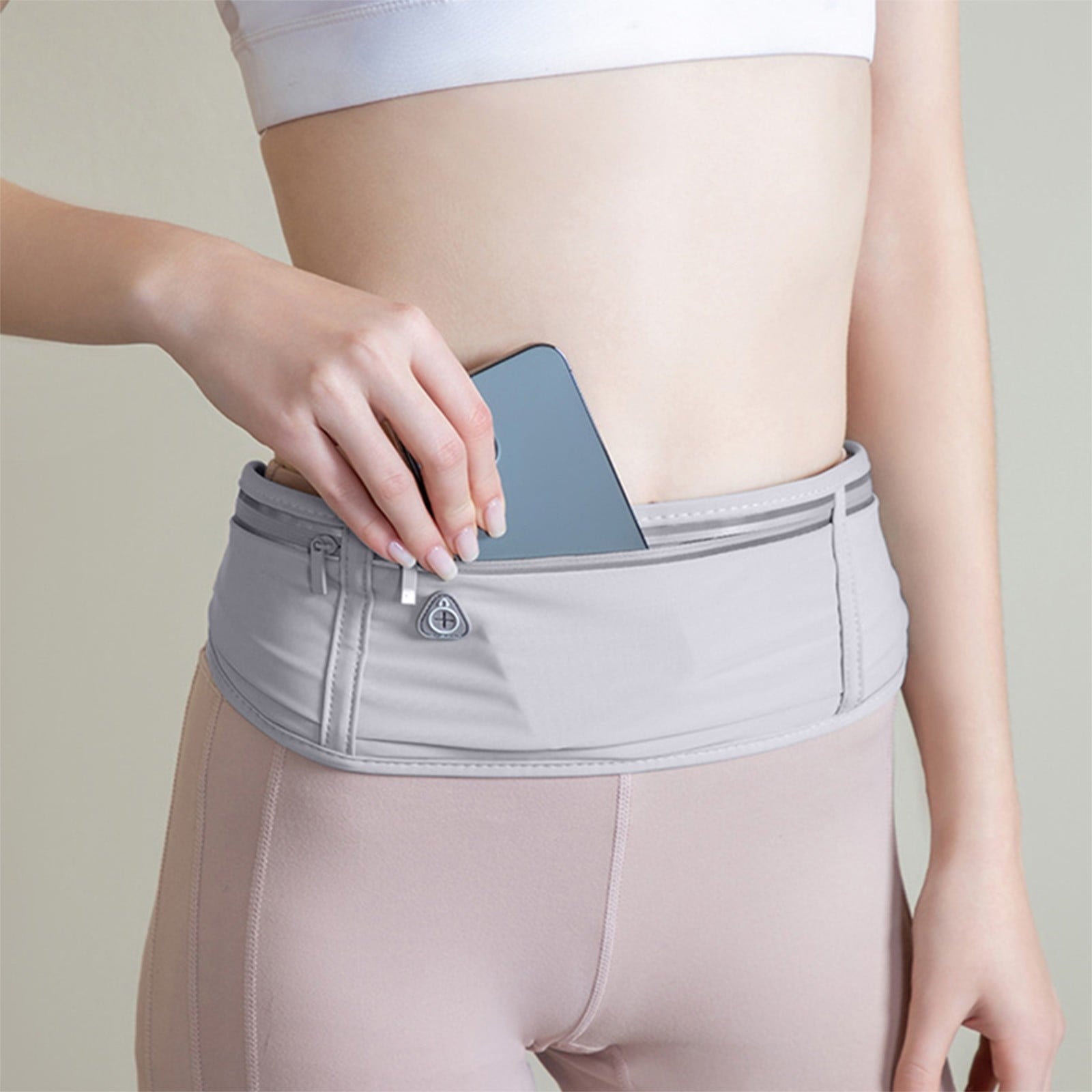 Harlier Slim Running Belt for Women Men-Runners, Phone Holder Fanny Pack, Adjustable Bounce Free Waist Pouch bag for Workout, Money Belt, Run Gear Accessories - Black