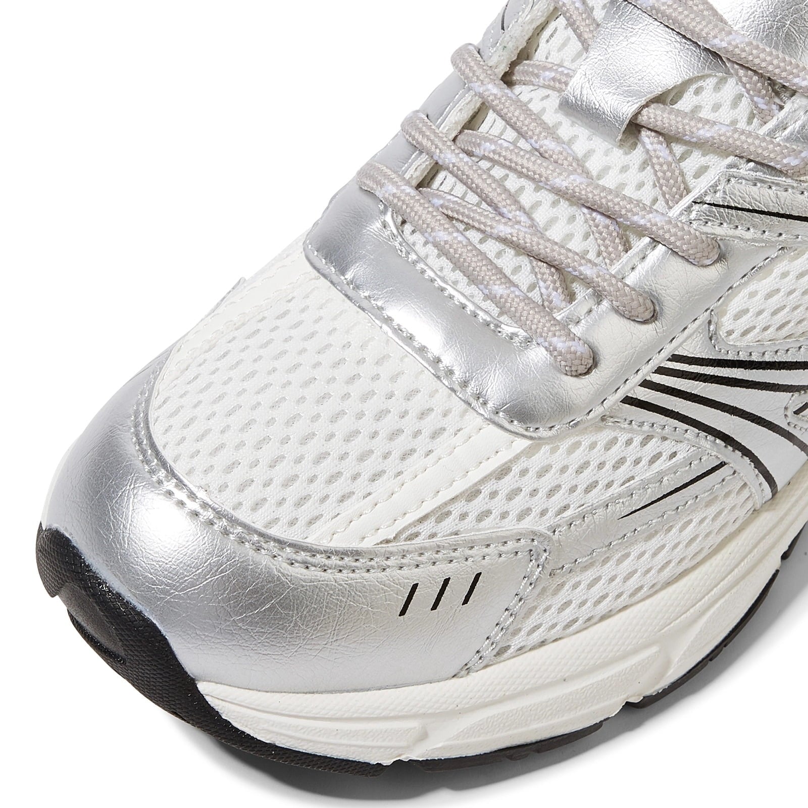 LUCKY STEP Lace Up Mesh Lightweight Fashion Sneakers Casual Running Shoes,Gold,Womens