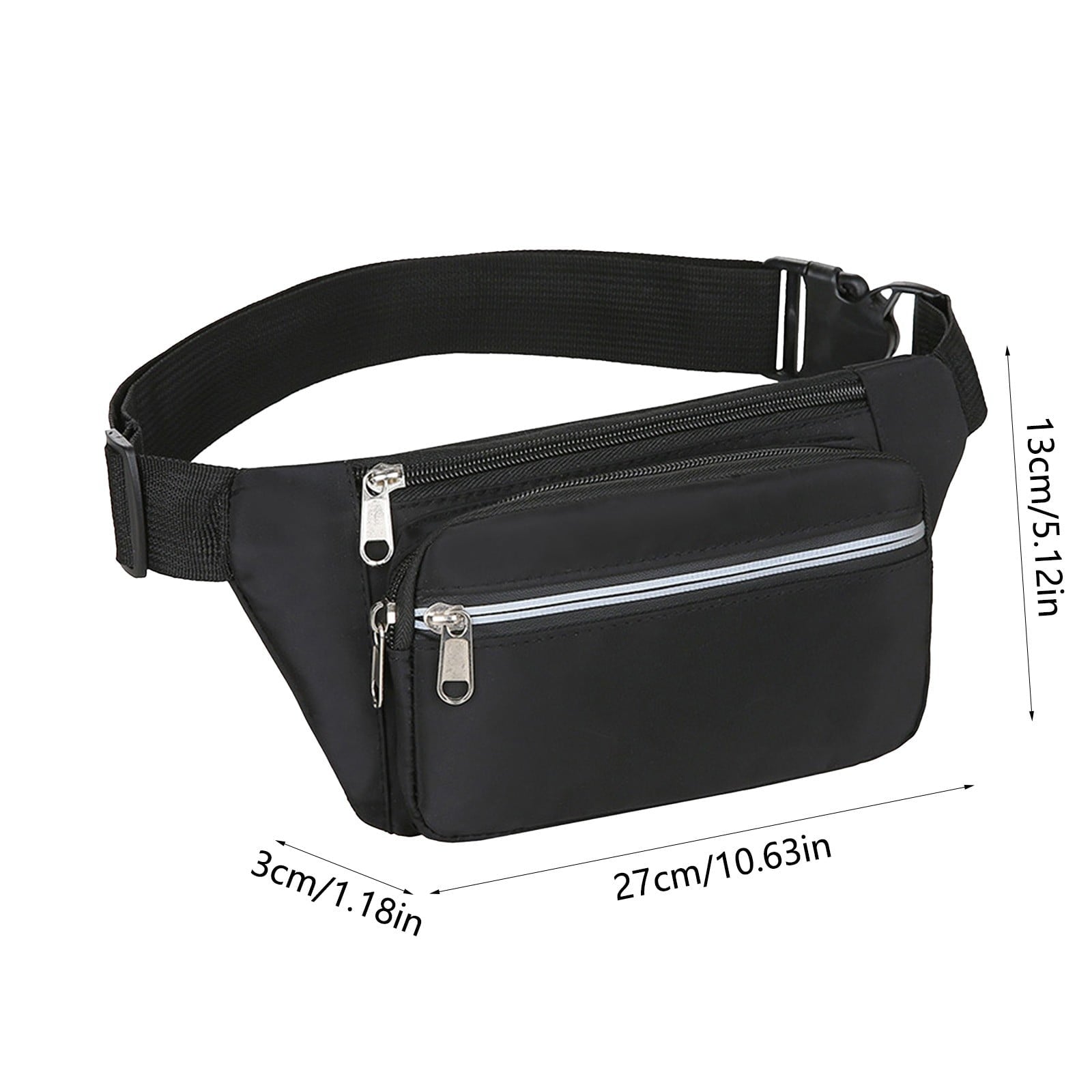 2Pcs Slim Running Belt Fanny Packs for Women Men,Waist Pack Phone Holder for Walking Fitness Workout Exercise,Water Resistant Running Travel Belt Bag Jogging Pouch,Gym Accessories for Runner