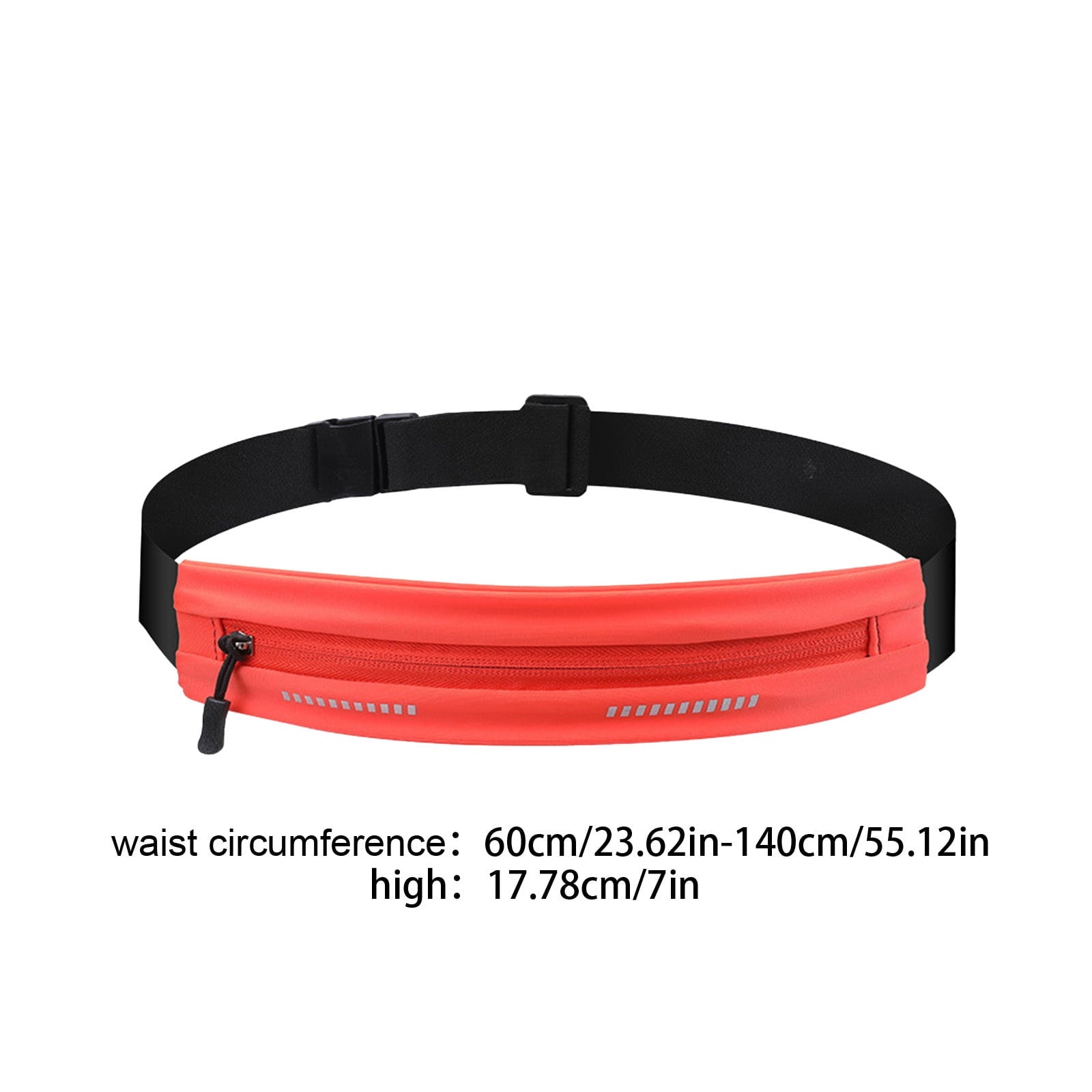 DAMAI Slim Running Belt Fanny Pack, Exercise Waist Pack for Women and Men, Runners Fanny Pack Phone Holder, Waist Belt for Workout Jogging Hiking Cycling, Money Belt Running Gear Accessories (Black)