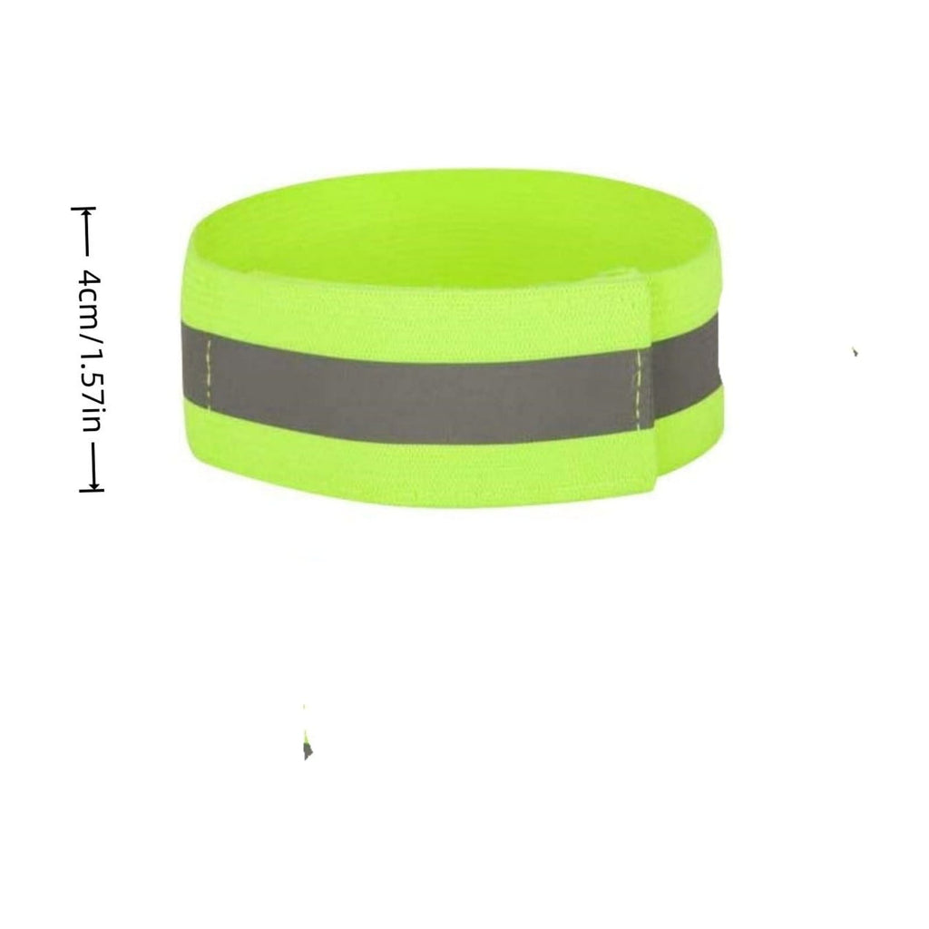 High Visibility Reflective Running Arm Band for Night Jogging, Adjustable Sports Wristband with Cell Phone Pocket for Runners