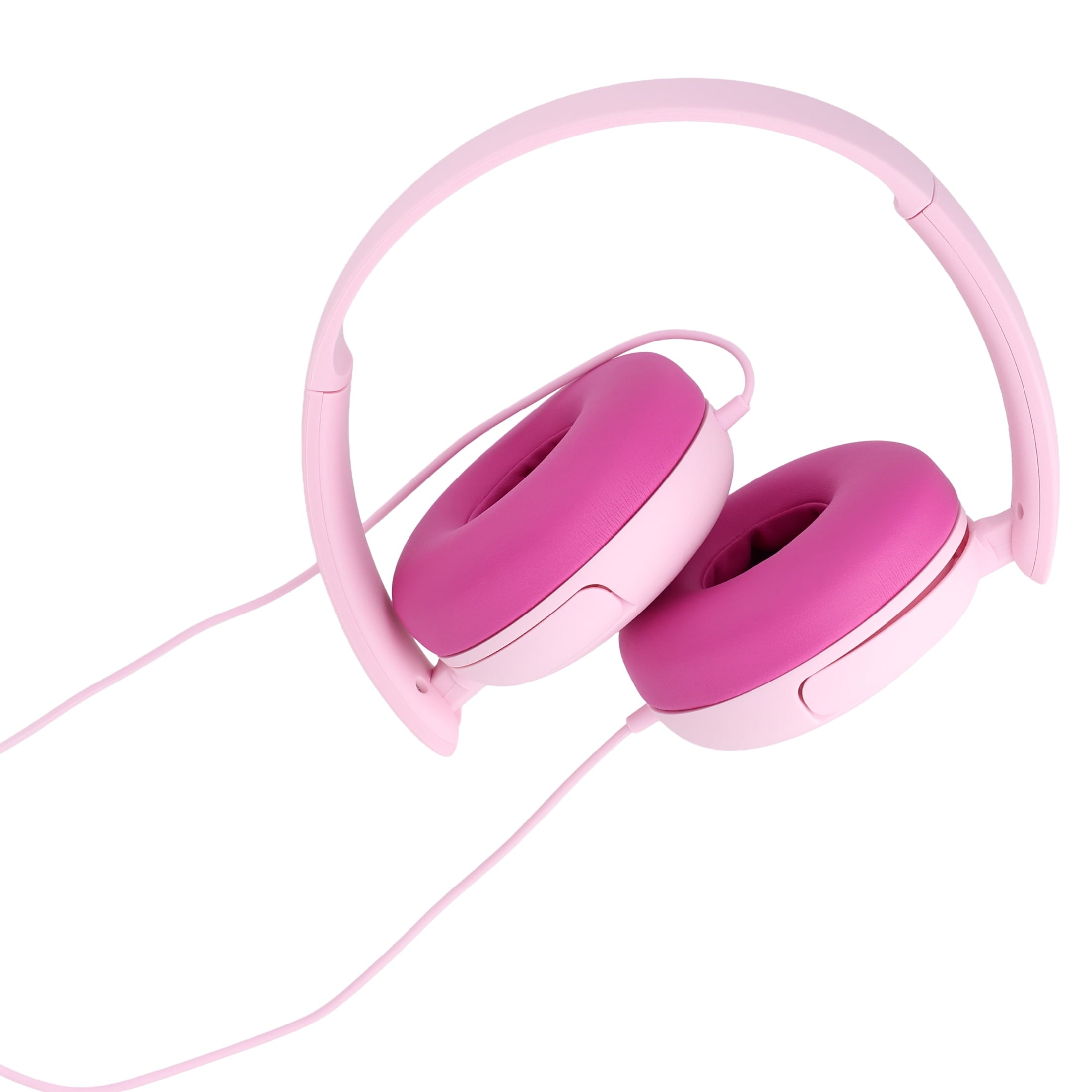 onn On-Ear Headphones with 3.5 mm Connector, Pink