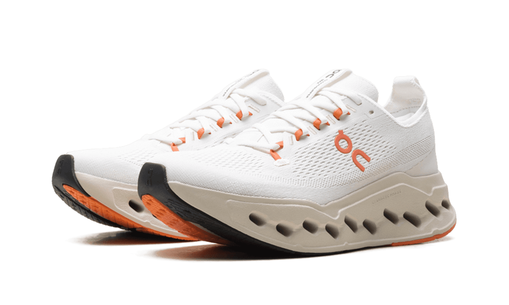 ON RUNNING WOMENS Cloudsurfer Max Womens "Ivory / Salmon" 3WF30223297 3WF30223297 from Stadium Goods