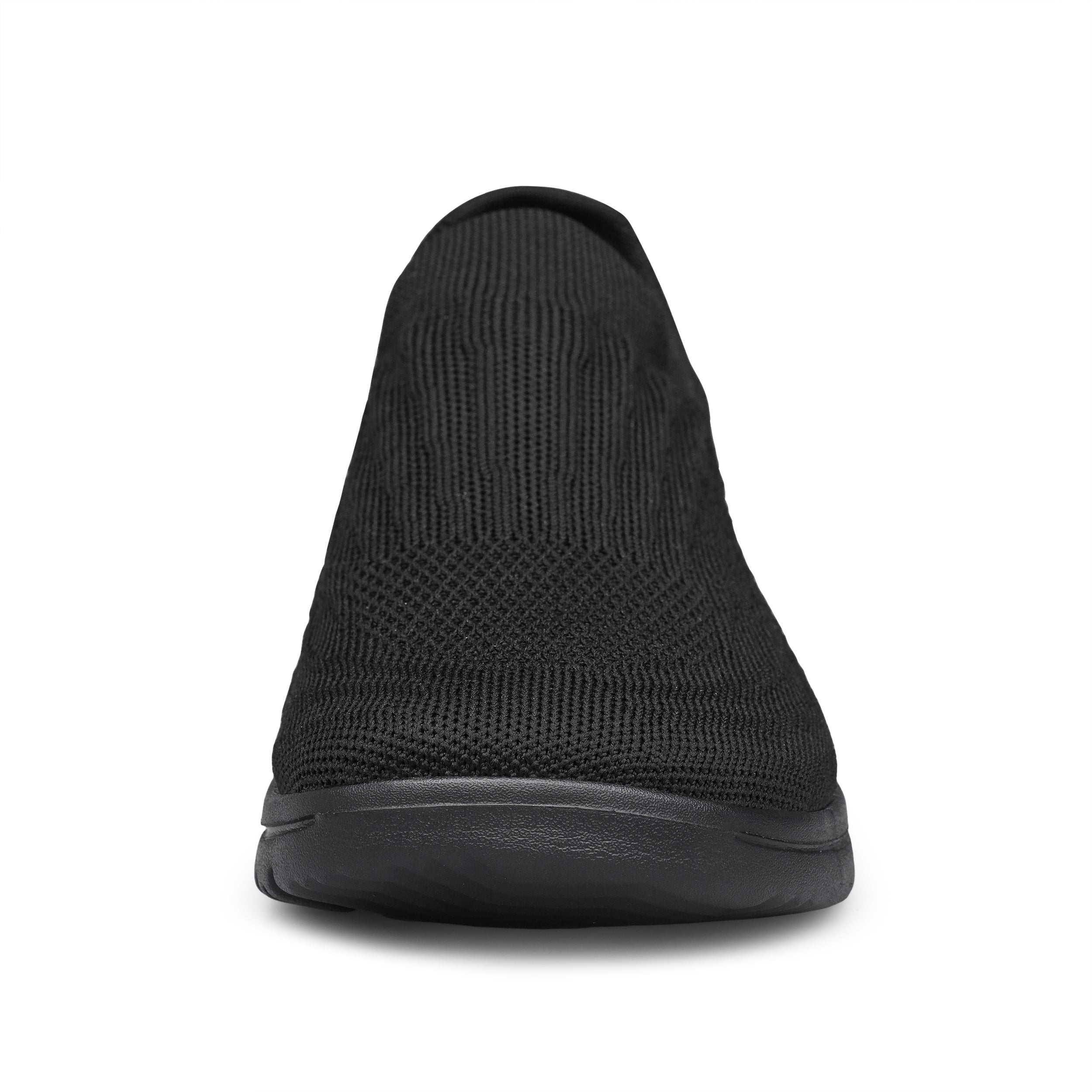 Unisex Sock Walking Shoes Wide Toe Box Slip-on Mens Running Shoe Womens Lightweight Casual Fashion Sneakers Black 8Women/6Men