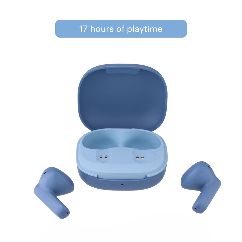 onn Mini Sticks Black Wireless Bluetooth Earbuds with Environmental Noise Canceling